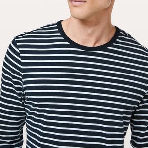 Lululemon 5 Year Basic Large Long Sleeve Yachtie Stripe True Navy White
